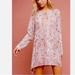 Anthropologie Dresses | Anthropologie Tunic Peasant Dress Paisley Mauve Cream Pink Brown | Color: Cream/Pink | Size: M