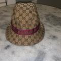 Gucci Accessories | Authentic Gucci Bucket Hat-Pink Stripe Medium | Color: Pink/Tan | Size: Medium