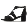 Riemchensandalette LASCANA "Sommerschuh", Damen, Gr. 38, schwarz, Obermaterial: 100% Textilmaterial. Futter: 100% Lederimitat. Decksohle: 100% Lederimitat. Laufsohle: 100% Synthetik, unifarben, modisch, Schuhe, Sandalette, Sommerschuh mit Cut-Outs...