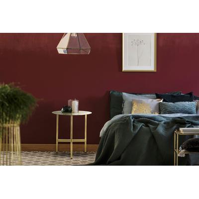 Beistelltisch KAYOOM "Pema, Minimalistisches Design, Passt zu jedem Einrichtungsstil", gold, B:40cm H:54cm T:40cm, 100% Edelstahl, Tische, minimalistisches Gestelldesign aus Edelstahl, runde Ablagefläche Image