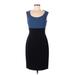 Michael Kors Collection Casual Dress - Sheath Scoop Neck Sleeveless: Black Color Block Dresses - Women's Size 6