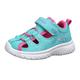 KangaROOS Jungen Mädchen KI-Speedlite EV Sandale, Ocean/Daisy pink, 26 EU