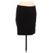 H&M Casual Skirt: Black Solid Bottoms - Women's Size Large