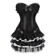 Robes corsets noirs pour femmes Haut corset en dentelle avec jupe tutu Costume MasTim ade Tenue