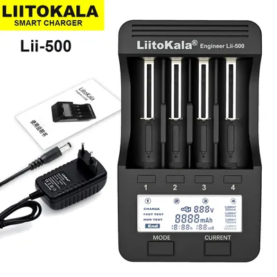 Liitokala Lii-500 Lii-PD4 Lii-S8 Lii-600 LCD 3.7V 18650 18350 18500 21700 14500 26650 1.2V AA AAA