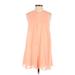 BCBGeneration Casual Dress - A-Line: Pink Solid Dresses - Women's Size 2X-Small