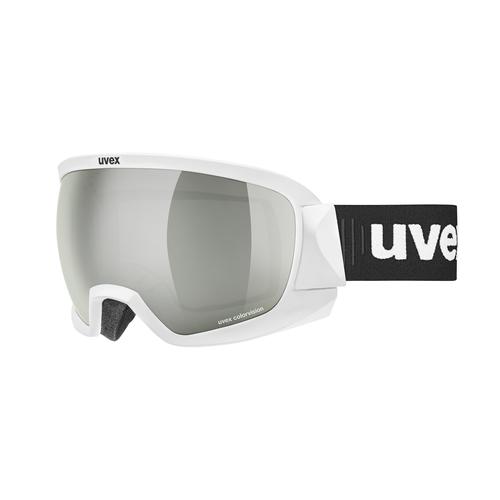 Uvex CONTEST CV Unisex-Skibrille Vollrand Monoscheibe Kunststoff-Gestell, weiß