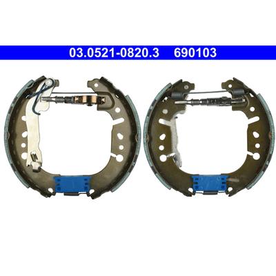 ATE Bremsbackensatz hinten rechts links vormontiert 20,6mm für FIAT 03.0521-0820.3 Image