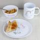 Personalised Unicorn Plastic Breakfast Set - Plate, Bowl & Mug Name Dinner Set