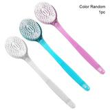 New Long Handle Mild Exfoliation Back Scrubber Lmprove Skin Health And Beauty Handheld Backbrush Long Handle Bath Brush Bath Brush COLOR RANDOM