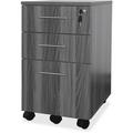 Mayline Medina Gray Laminate BBF Mobile Pedestal - 3-Drawer 18 x 15.5 x 26.8 - 3 x Box Drawer(s) File Drawer(s) - Material: Steel - Finish: Gray Laminate