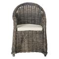 Safavieh Callista Wicker Club Chair Black Wash