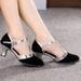 CHGBMOK Clearance Heels for Women Ballroom Tango Latin Dancing Shoes Sequins Shoes Social Dance Shoes
