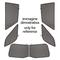 Kit Tendine Privacy Carshade Per Audi A6 Avant (08/97>02/05) Audi Allroad