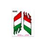 Adesivi Stickers Standard Bandiera Italia Lacerata 4r