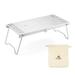 Stainless Steel Outdoor Camping Table Lightweight Folding Table Picnic Table with Carrying Bag