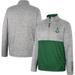 Men's Colosseum Gray Colorado State Rams John Half-Zip Jacket