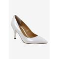 Wide Width Women's Kanan Pump by J. Renee in White (Size 13 W)