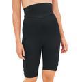 Plus Size Women's Mesh Accent High Waist Bike Short by Woman Within in Black (Size 26)