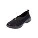 Plus Size Women's CV Sport Greer Slip On Sneaker by Comfortview in Black (Size 9 W)