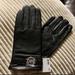 Michael Kors Accessories | Michael Kors Leather Gloves Size M Black | Color: Black/Silver | Size: M