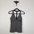 Athleta Swim | Athleta | Striped Racerback Tankini Swim Top | Color: Black/White | Size: S