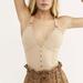 Free People Tops | Free People Friday Feeling Cami | Color: Cream/Tan | Size: M