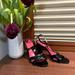 Kate Spade Shoes | Kate Spade Newyork High Heel Sandals Black Leather Made In Italy Size 8 | Color: Black | Size: 8
