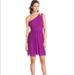 Jessica Simpson Dresses | Jessica Simpson One-Shoulder Pleated Chiff | Color: Purple | Size: 6