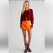 Free People Skirts | Free People Mini All The Way Skirt In Blaze Orange Size 8 | Color: Orange | Size: 8