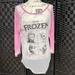 Disney Intimates & Sleepwear | Disney Frozen Sheer Comfy Pajama Shirt Sz M | Color: Gray/Pink | Size: M