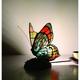 Aorsher - Papillon Fleur Lampes à Main En Verre Teinté Tiffany Lampes De Table De Chevet Lampes De