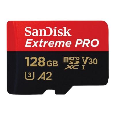 microSDXC-Speicherkarte mit Adapter »Extreme 128 GB«, SanDisk, 15x1x11 cm