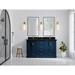 Willow Collection 60 in W x 22 in D x 36 in H Boston Double Bowl Sink Bathroom Vanity with Countertop