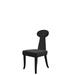 Chic Home Safia Dining Side Chair Velvet Upholstered Pawn Shaped Seat Back Tapered Espresso Finish Wood Legs (Set of 2)