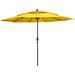 9.75ft Outdoor Patio Market Umbrella with Hand Crank and Tilt, Yellow