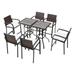 Patio Festival 6-Person Bar Height Dining Set with Cushions