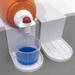2pcs Laundry Detergent Overflow Prevention Cup Holder Laundry Detergent Drip Catcher to Prevent Mess - Sturdy Detergent Cup Holder Slides Under Tub - Laundry Detergent Gadget Keeps Room Tidy