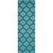 Mark&Day Wool Area Rugs 2x8 Wigton Cottage Teal Runner Area Rug (2 6 x 8 )