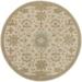 Mark&Day Area Rugs 8ft Round Ness Traditional Beige Area Rug (8 Round)