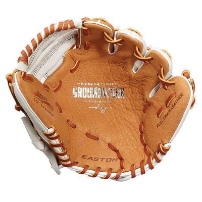 Easton Groundwork GW10T 10" Fastpitch Training Glove - Right Hand Throw Brown/White