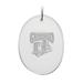 SUNY Geneseo Knights Primary Logo 2.75'' x 3.75'' Glass Oval Ornament