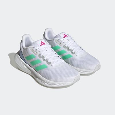 Laufschuh ADIDAS PERFORMANCE "RUNFALCON 3", Gr. 37, bunt (cloud weiß, pulse mint, blau dawn), Synthetik, Textil, sportli