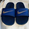 Nike Shoes | Nike Kawa Kids Slides, Blue - Size 2 | Color: Blue | Size: 2bb