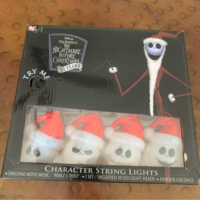 Disney Holiday | Nightmare Before Christmas Jack Skellington Musicall Led String Light Set | Color: Black/White | Size: Os
