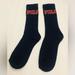 Ralph Lauren Underwear & Socks | Black Ralph Lauren Athletic Socks Polo Written In Red Outlined In White | Color: Black/Red | Size: Os