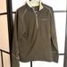 Columbia Sweaters | Mens Columbia Quarter Zip Sherpa Fall Dark Brown Green Dressy Sweater Sz Medium | Color: Brown/Cream | Size: M