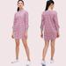 Kate Spade Dresses | Kate Spade Dress Womens Large Pink Floral Ruffle Sweatshirt Ruffle Athleisure | Color: Pink | Size: L