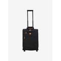 Bric's Expandable Cabin Trolley, X-Collection, Carry-on Suitcase with 2 Double Wheels, Durable and Ultra Light, Size: 39x55x20/23 cm, Black