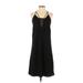 H&M Cocktail Dress - Shift: Black Solid Dresses - Women's Size 2